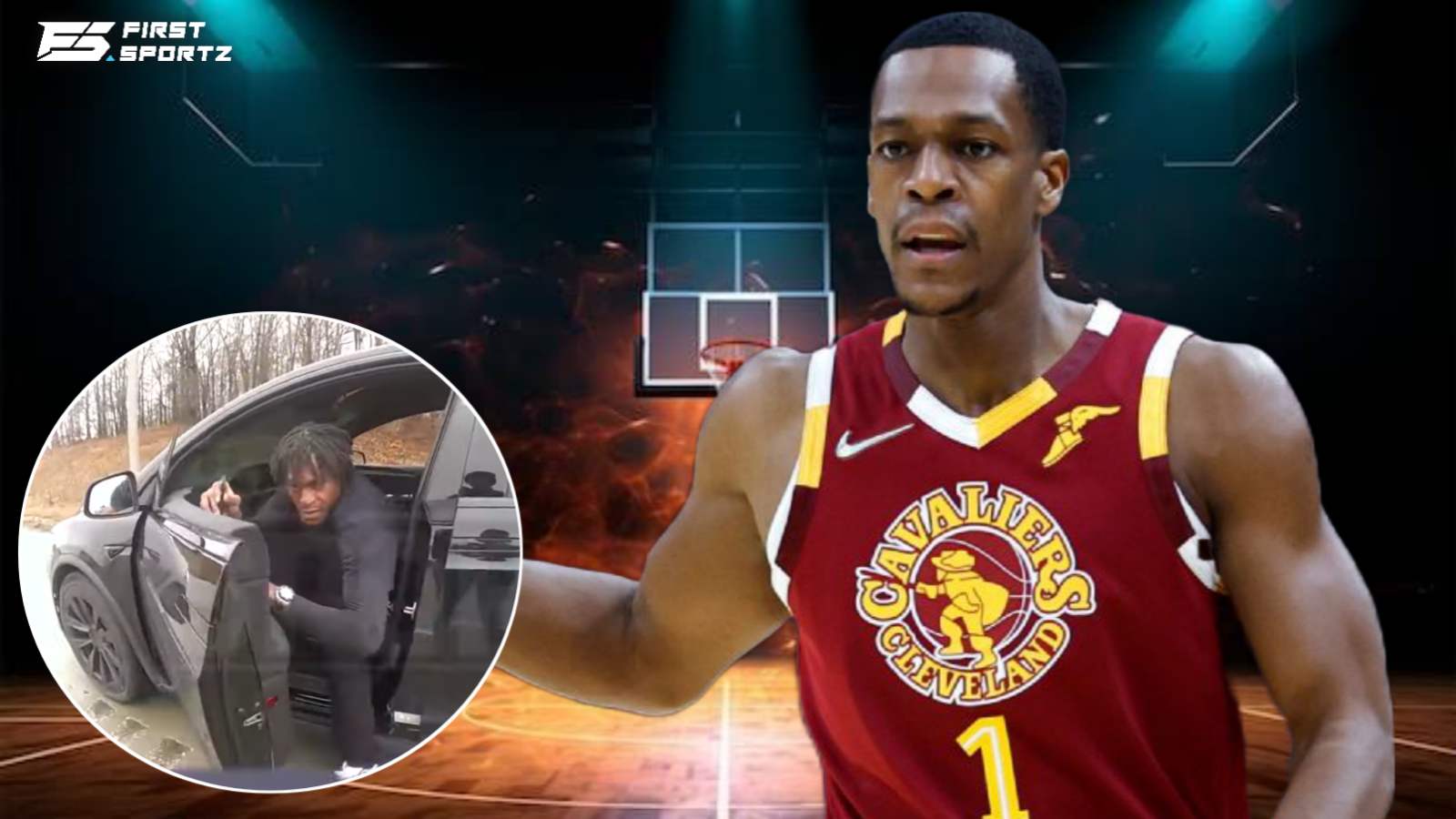 (Video) Two-time NBA champ Rajon Rondo ARRESTED for speeding and having fire-arm in car 