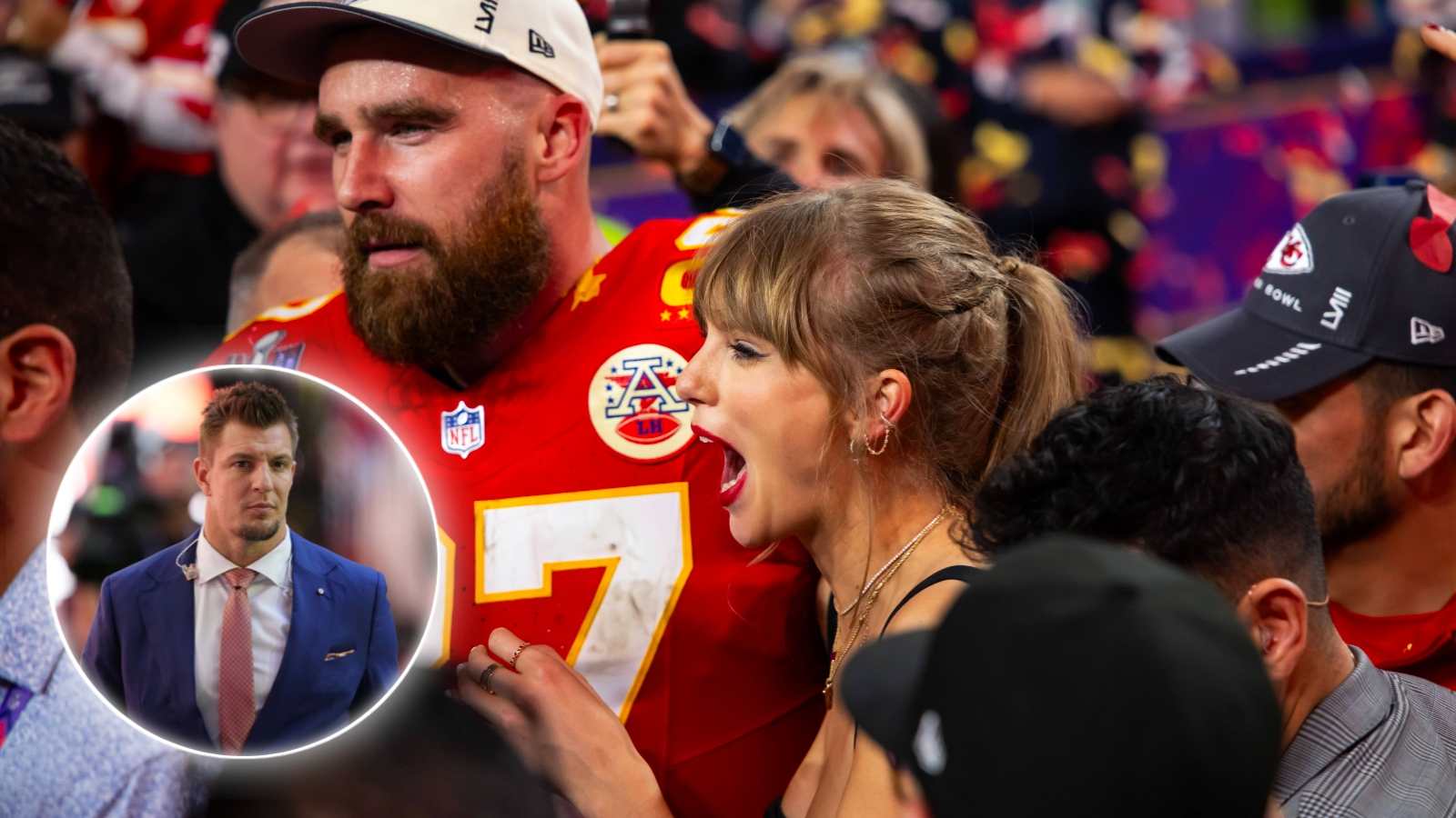 Rob Gronkowski talks about Travis Kelce potentially having a kid with girlfriend Taylor Swift