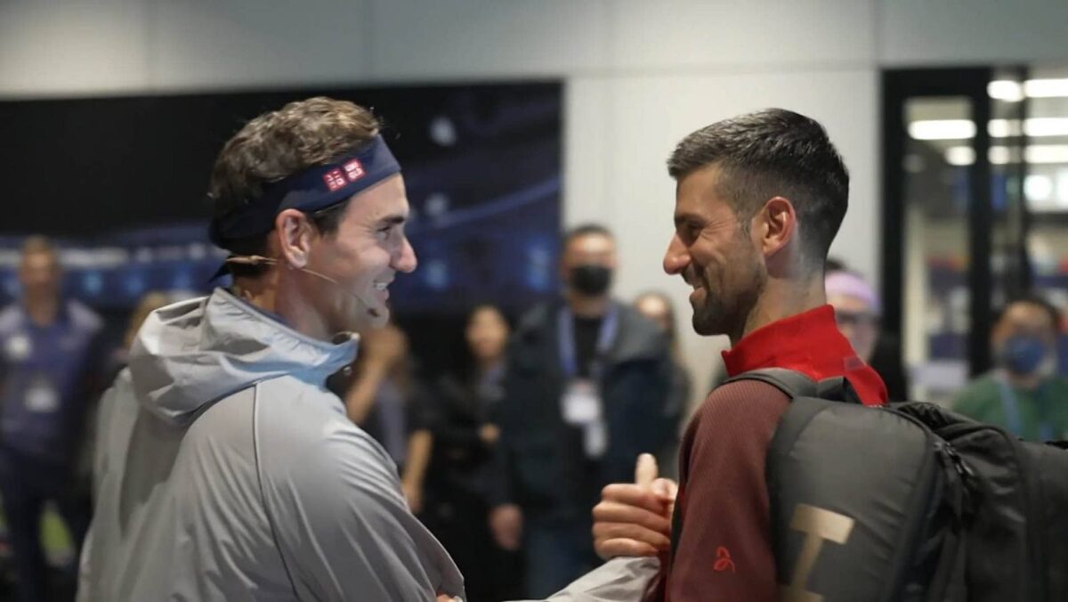 Roger Federer Novak Djokovic