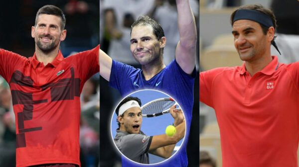 Roger Federer, Rafael Nadal, Dominic Thiem, Roger Federer