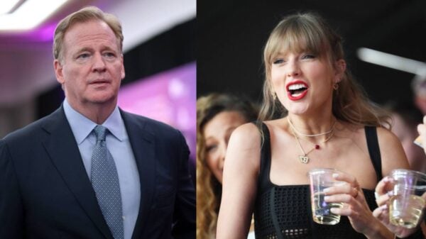 Roger Goodell and Taylor Swift