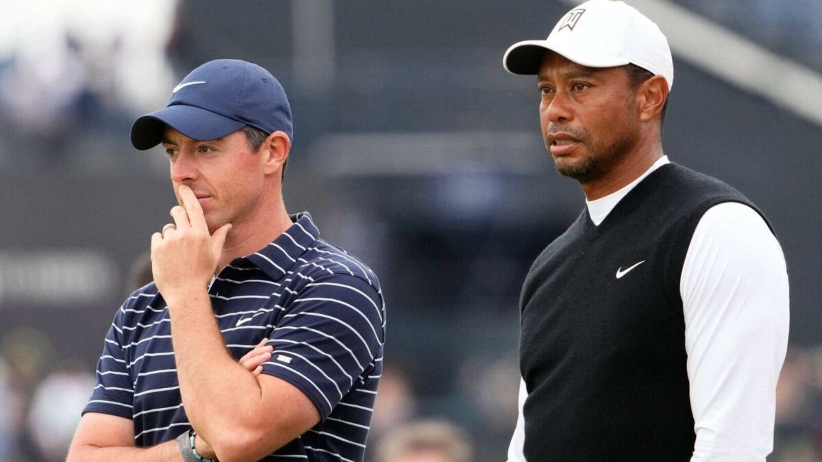 Rory McIlroy and Tiger Woods