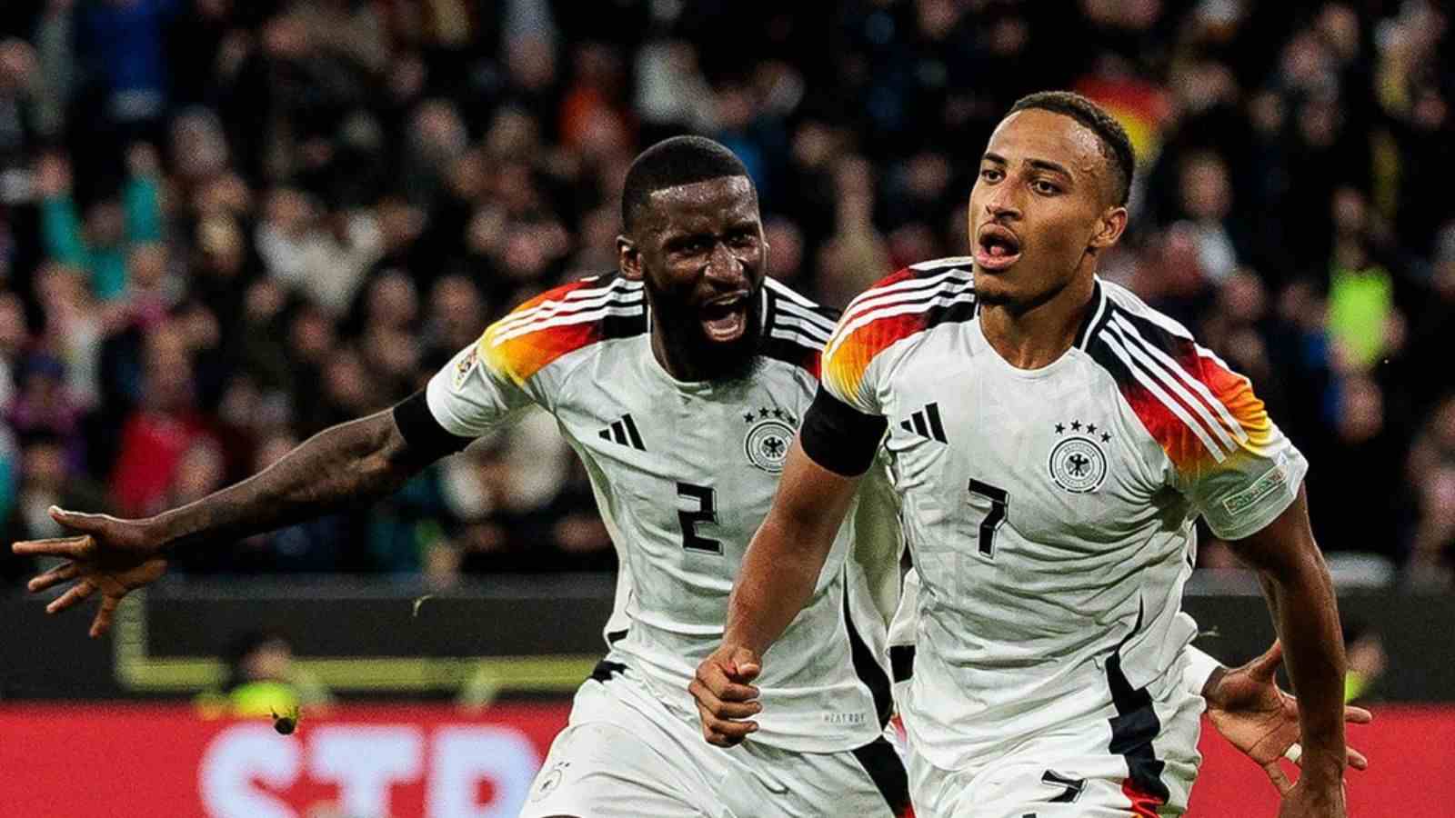 Germany ride out eternal rivals Netherlands on debut international goal by Jamie Leweling