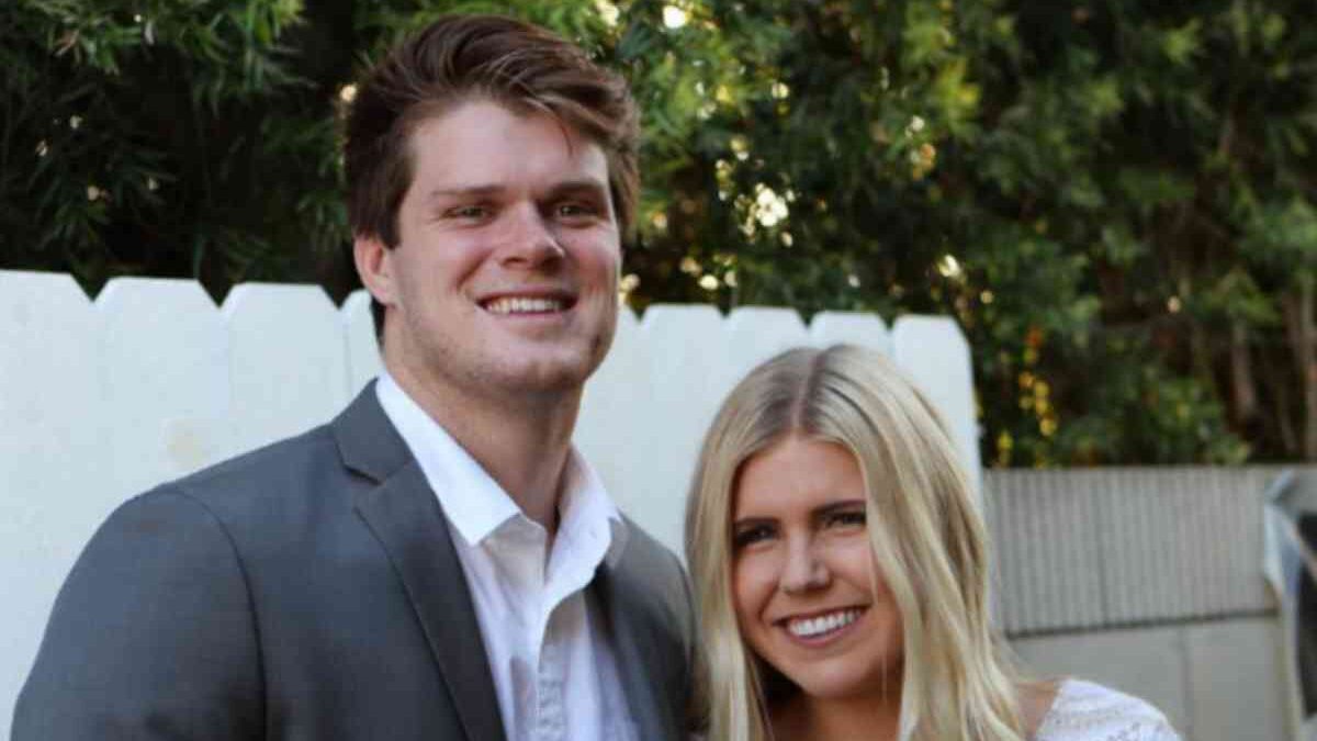 Sam Darnold and Claire Kirksey