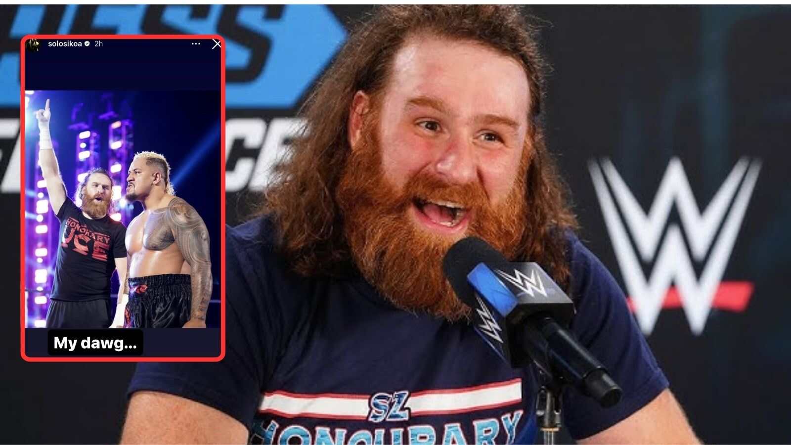 Solo Sikoa seemingly confirms Sami Zayn’s on his side after their secret meeting gets caught by The Usos on Raw amid ongoing Bloodline civil war