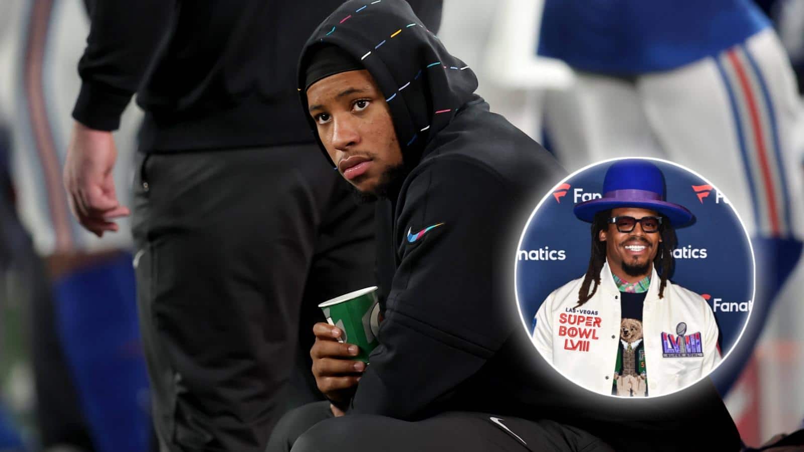 Cam Newton has a bold message for Giants fans who unnecessarily hate Saquon Barkley