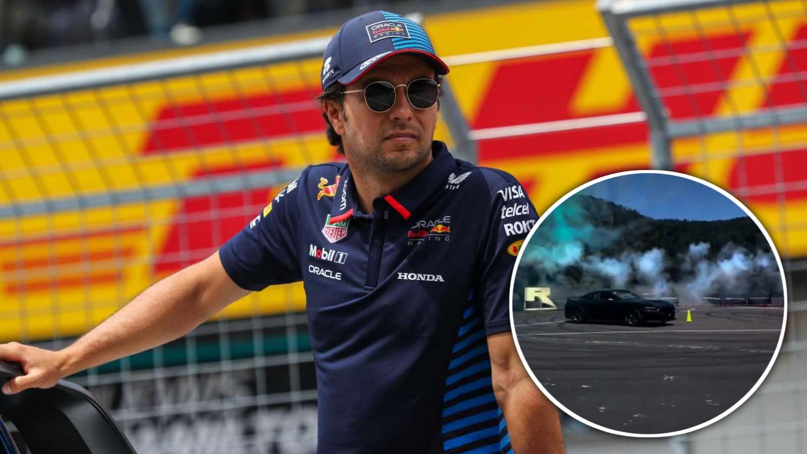 (Video) Sergio Perez treats fans with donuts while taking out iconic Ford Mustang on a spin in Mexico