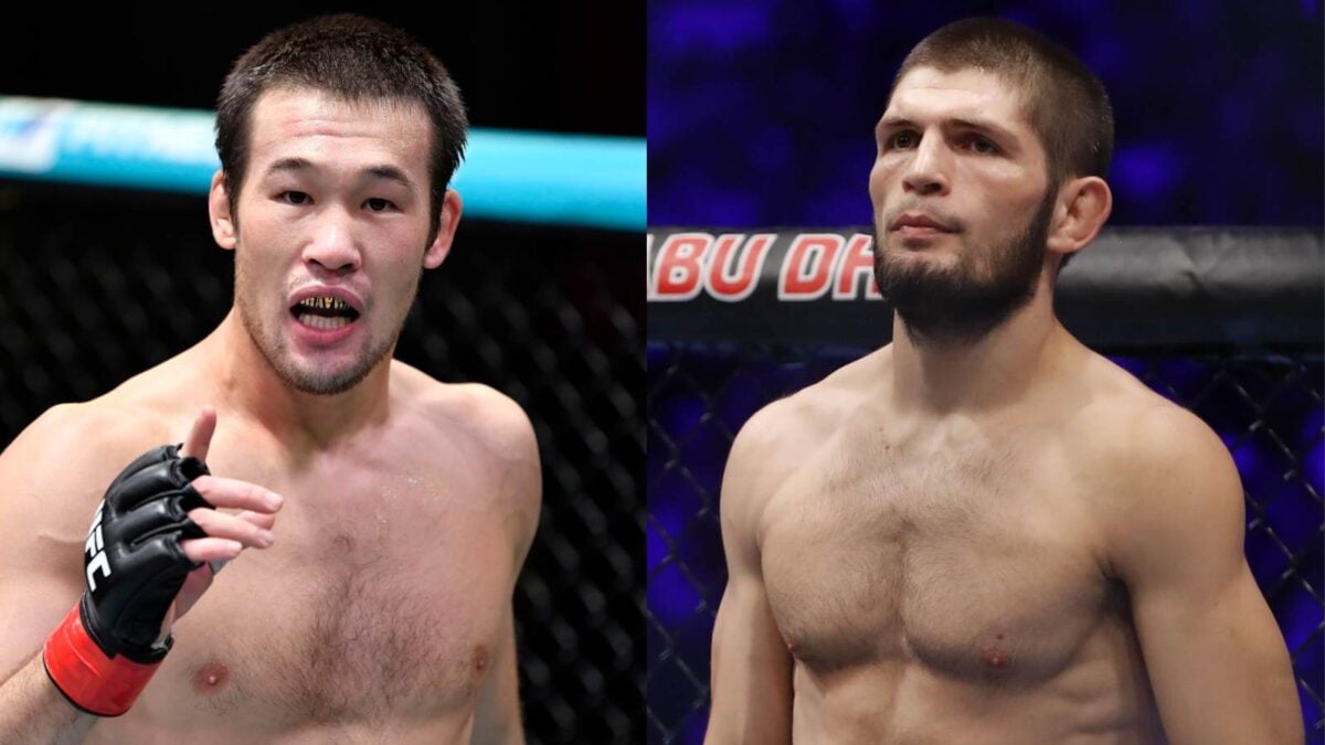 Shavkat Rakhmonov and Khabib Nurmagomedov 