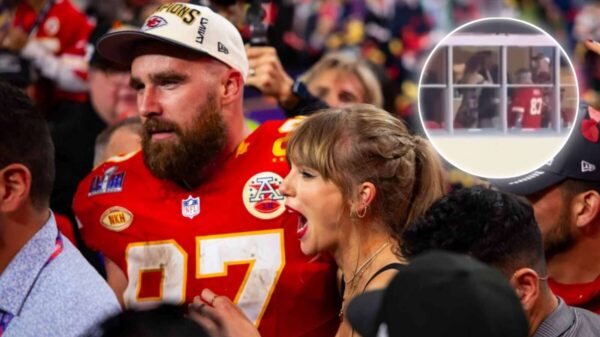 Taylor Swift and Travis Kelce's PDA in front of their fathers