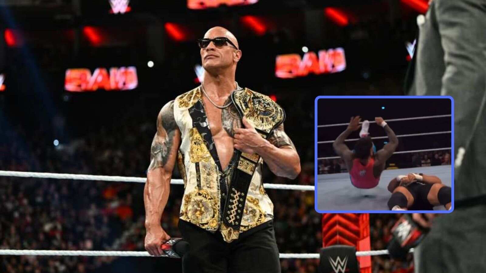 (Video) 39-year-old star seemingly mocks The Rock by using The People’s Elbow at a WWE live event