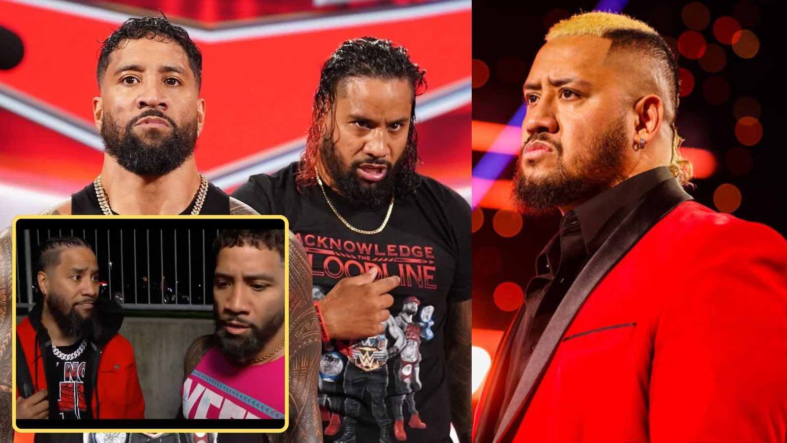 (Video) Jimmy Uso and Jey Uso in complete disbelief after catching former Bloodline member talking to Solo Sikoa on Raw 