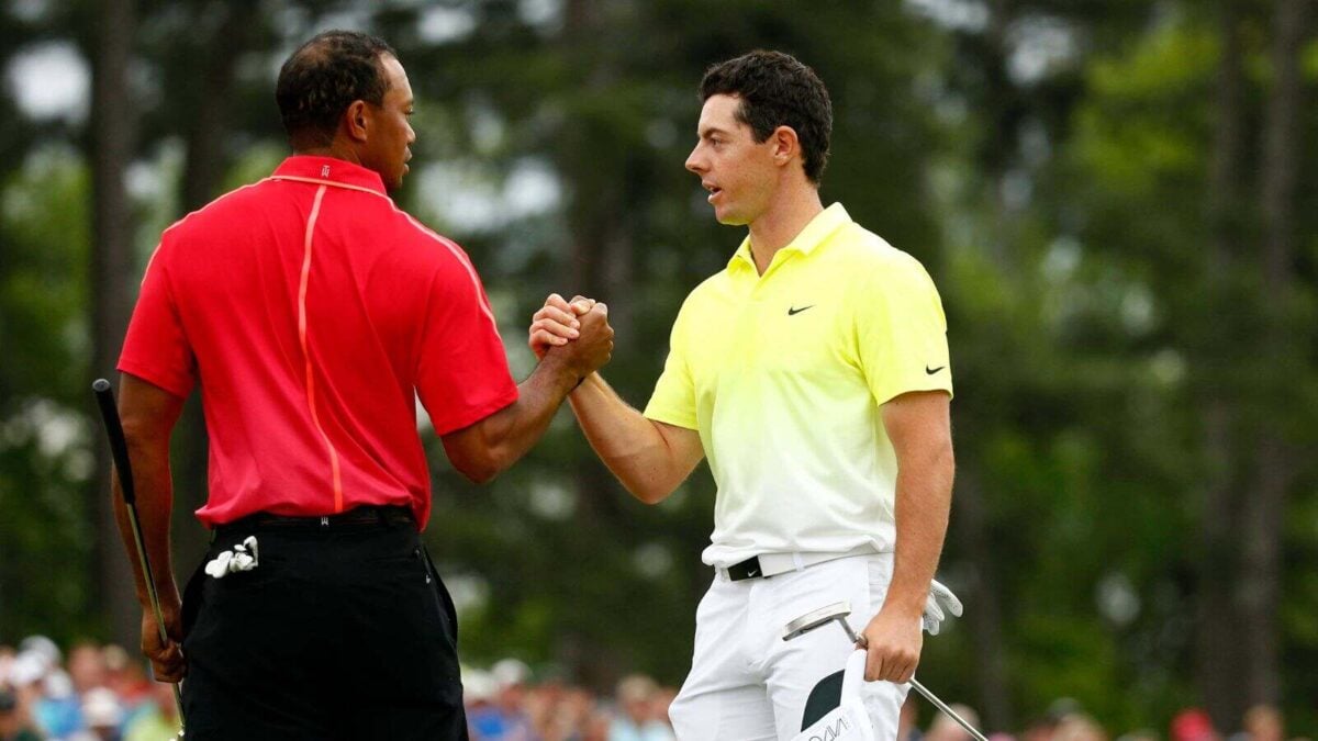 Tiger Woods and Rory McIlroy