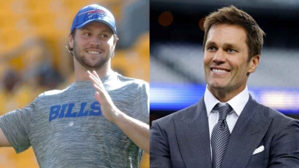 Josh Allen and Tom Brady