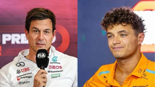 Toto Wolff and Lando Norris