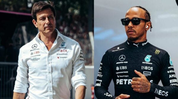 Toto Wolff and Lewis Hamilton