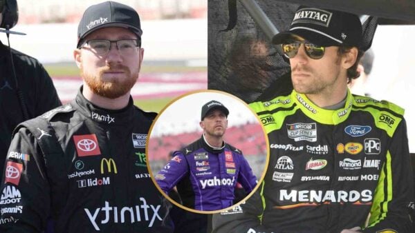 Tyler Reddick, Denny Hamlin and Ryan Blaney