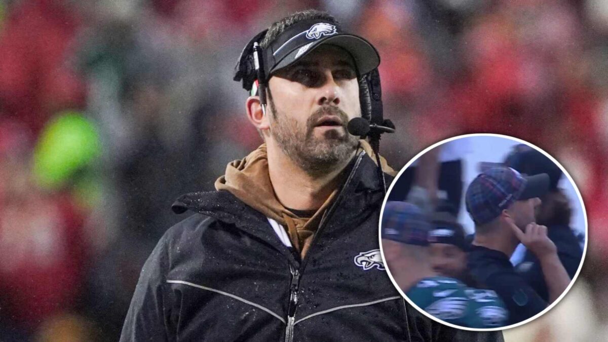 (Video) With a finger on his ear, Nick Sirianni has some heated words ...