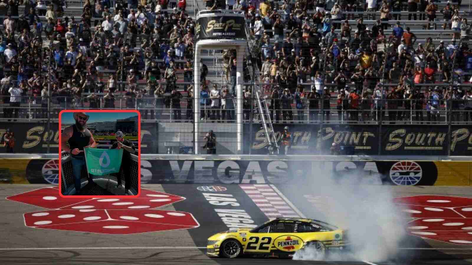 Injured WWE star spotted waving the green flag at NASCAR’s South Point 400 event in Las Vegas