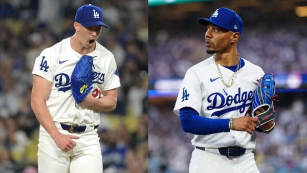 Walker Buehler and Mookie Betts