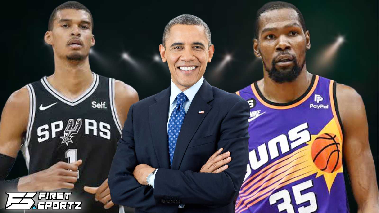 While comparing him to Kevin Durant, Barack Obama admits it’s hard to get eyes off 7’3″ Victor Wembanyama