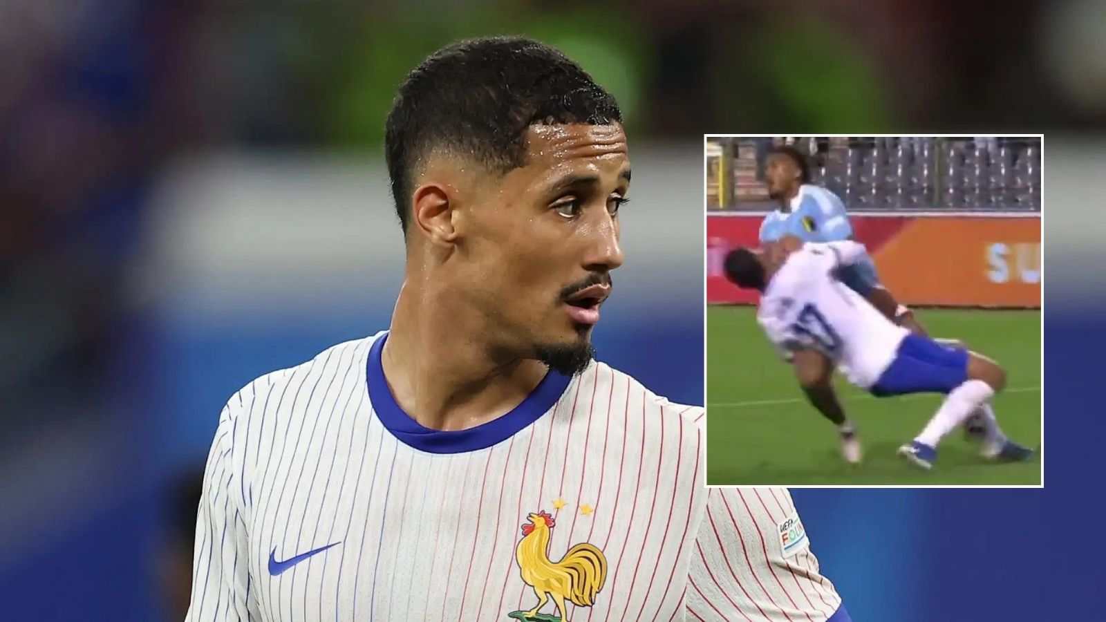 “Openda made a fool out of him” – Fans laugh at William Saliba as defender makes HILARIOUS error to concede penalty against Belgium