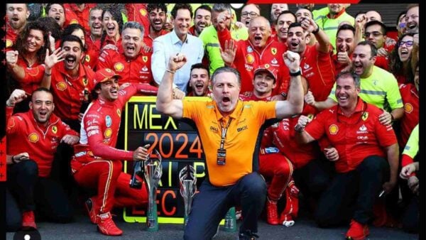 Zak Brown and Ferrari F1 team