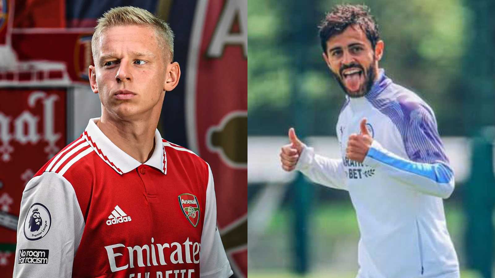 Bernardo Silva brutally tells Arsenal’s Oleksandr Zinchenko to ‘stay at home’ after latter expresses desire to win Premier League