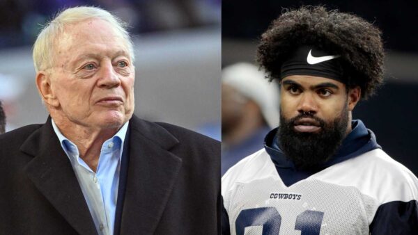 Jerry Jones and Ezekiel Elliott