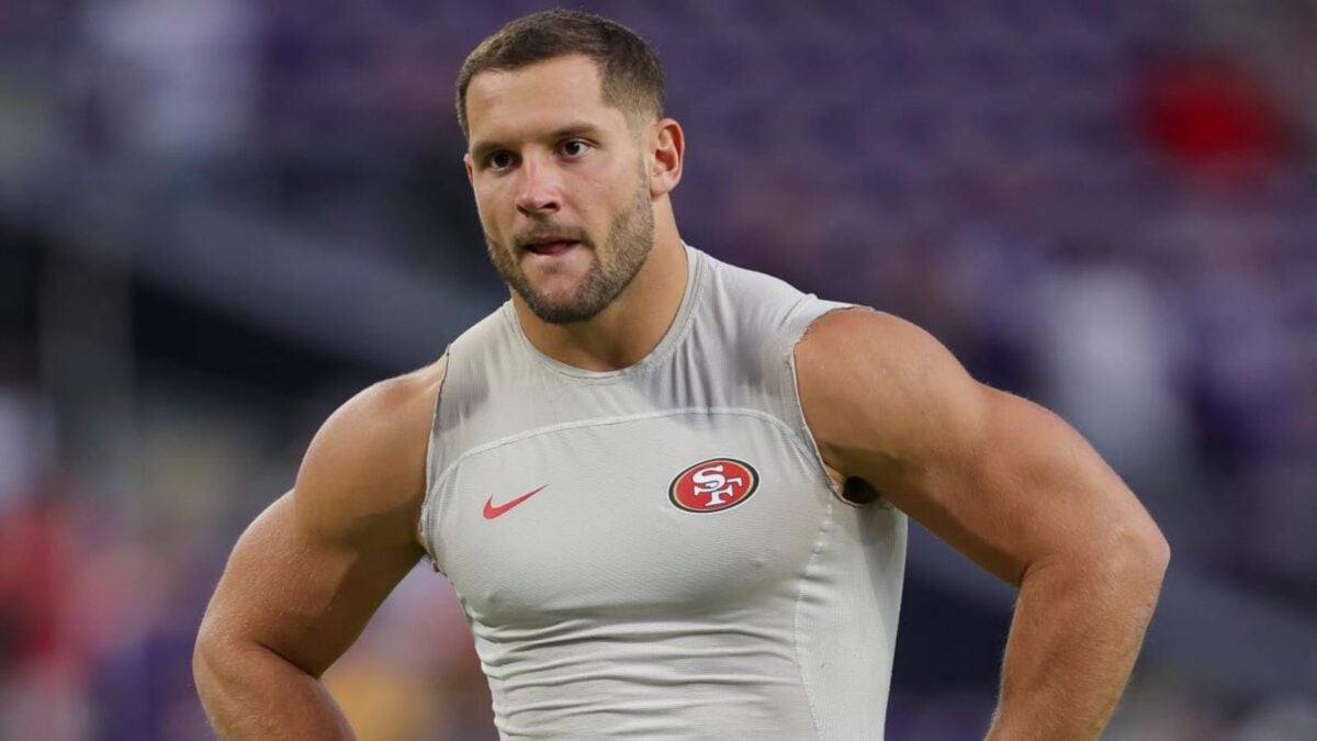 Ahead of facing Buccaneers on SNF, Kyle Shanahan shares concerning news about Nick Bosa, who showed support for Donald Trump