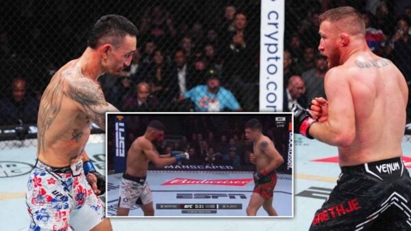 Amir Albazi recreated Max Holloway’s UFC 300 gesture