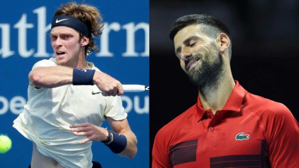 Andrey Rublev, Novak Djokovic