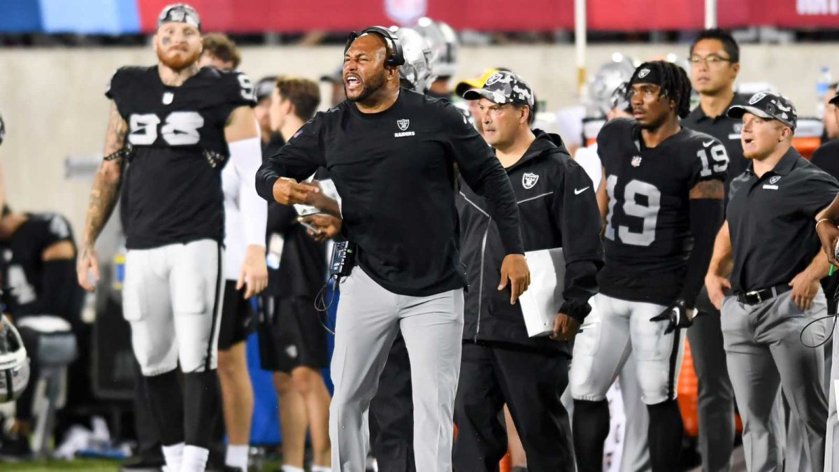 Antonio Pierce wants his underdog Las Vegas Raiders to play tough scrappy football