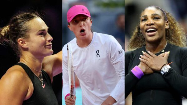 Aryna Sabalenka, Iga Swiatek, Serena Williams