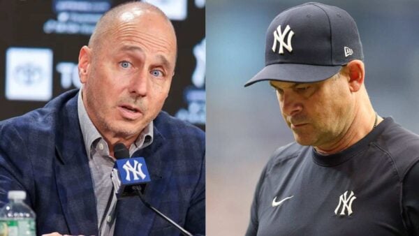 Brian Cashman and Aaron Boone