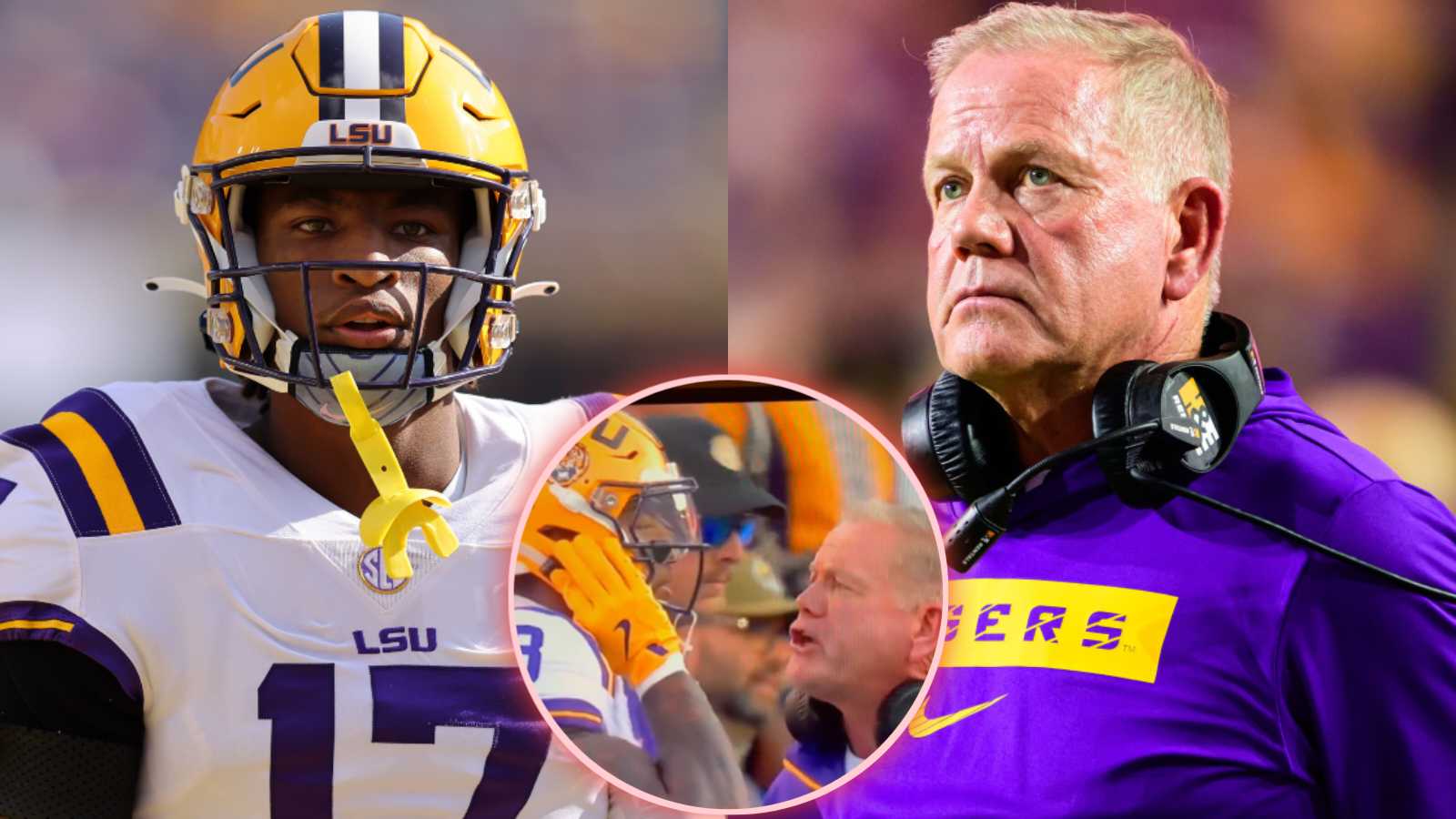 (Video) ‘Furious’ Brian Kelly gave Chris Hilton an earful on the sidelines during LSU’s embarrassing loss to Florida