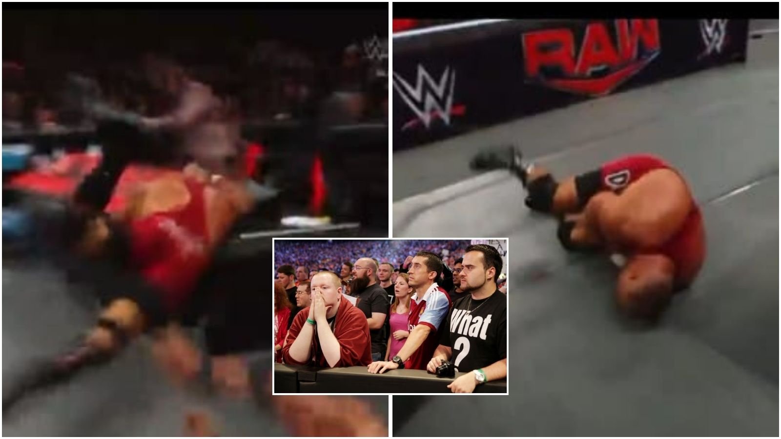 “That looked awful oh my gosh”- Wrestling fans terrified after current WWE champion’s high-impact move goes horribly wrong on Raw