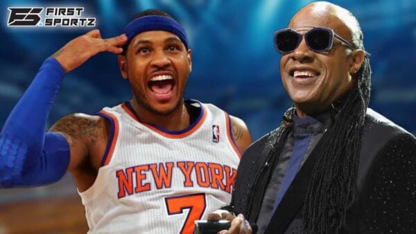 Carmelo Anthony and Stevie Wonder