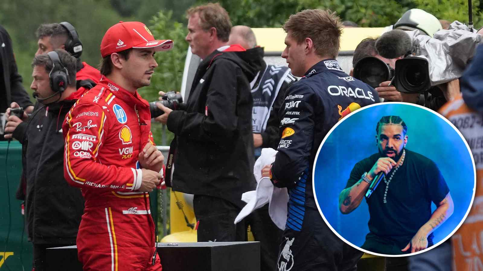 Pop Icon Drake bets a whopping $2,10,000 on Charles Leclerc winning Las Vegas GP against Max Verstappen