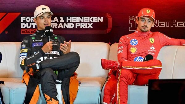 Charles Leclerc and Lando Norris (via IMAGO)