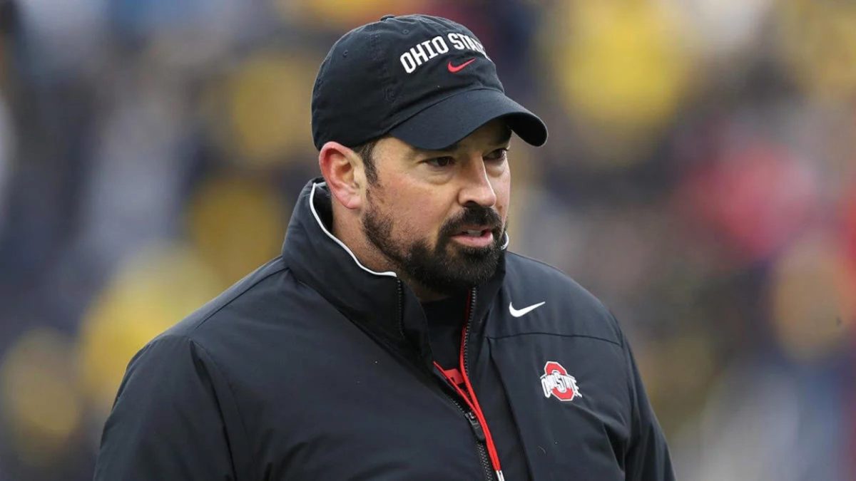 'Clueless' Ryan Day watches Michigan-Ohio State players fight over planting flag after historic defeat