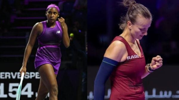 Coco Gauff and Barbora Krejcikova (via Forbes/WTA) Viral WTA moments