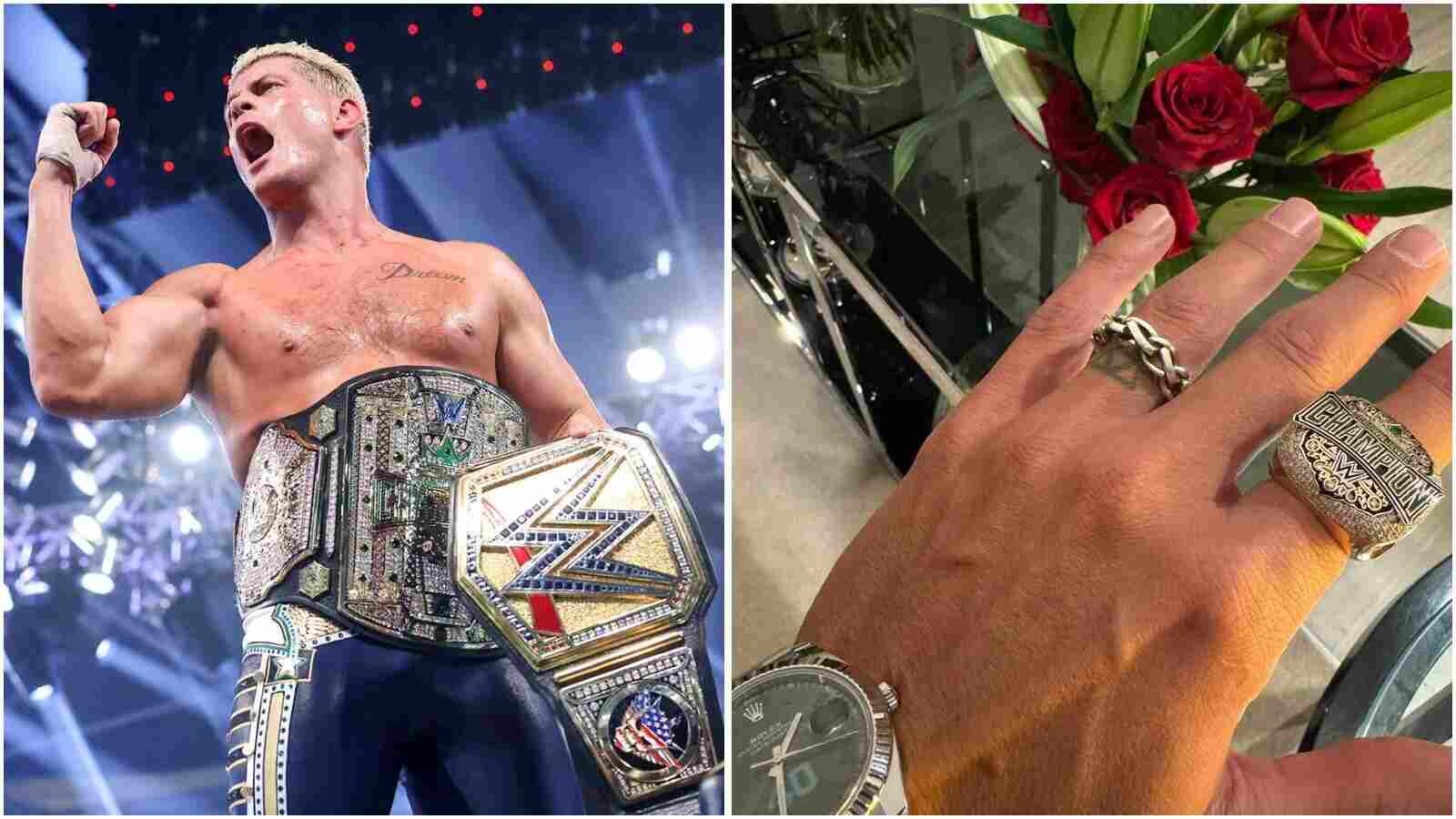 Cody Rhodes flaunts his 175 diamond studded ring after becoming first ever Men’s Crown Jewel Champion