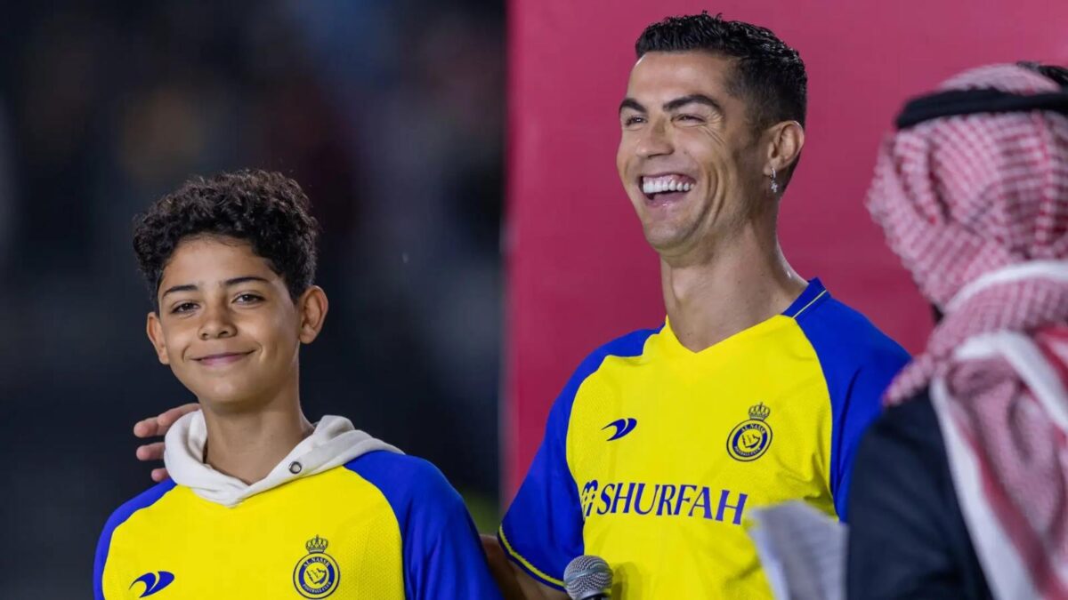 Cristiano Ronaldo and his son