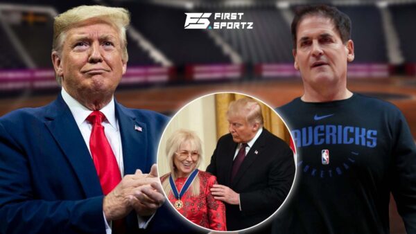 Dallas Mavericks owners Miriam Adelson and Mark Cuban have different views on Donald Trump