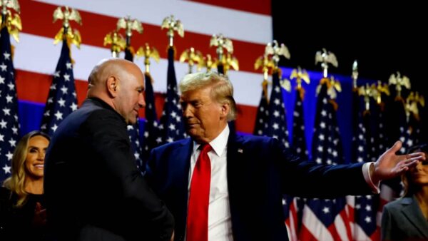 Dana White and his endorsement of GOP nominee Donald Trump wins him presidential odds