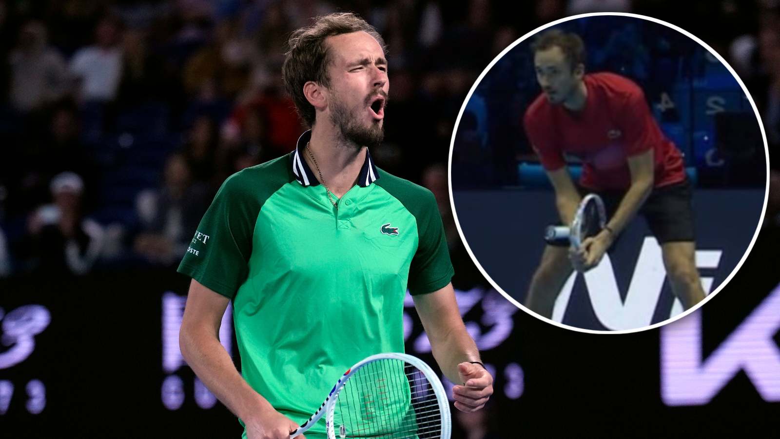 (Video) Daniil Medvedev shows ridiculous returning stance during loss against Taylor Fritz at the ATP Finals