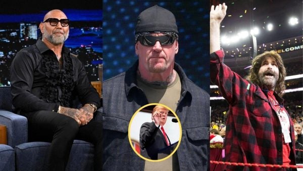 Dave Bautista, The Undertaker and Mick foley