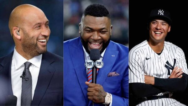 Derek Jeter, David Ortiz, and Anthony Volpe