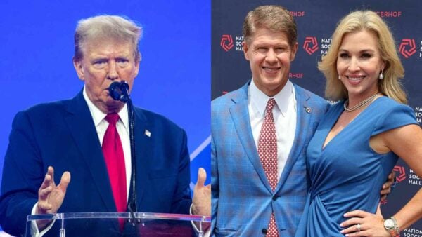 Donald Trump and Clark Hunt's wife Tavia Hunt