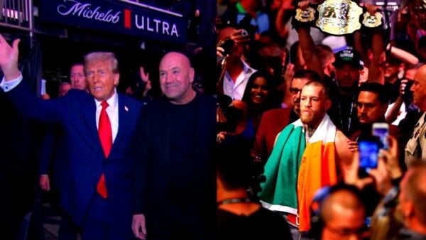 UFC CEO Dana White names Donald Trump and Conor McGregor as biggest crowd pop walkouts